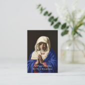 Katholische Messe mit Jungfrau Mary Heilige Karten (Stehend Vorderseite)