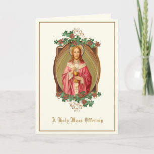 Katholische Messopfer Jesu Darreichung der Euchari Karte