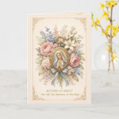 Katholische Mutter der Barmherzigkeit Marianisches Karte (Gelbe Blume)