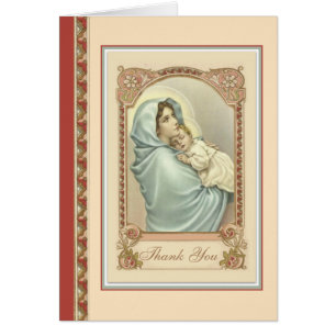 Katholische Mutter Maria Baby Jesus Danke