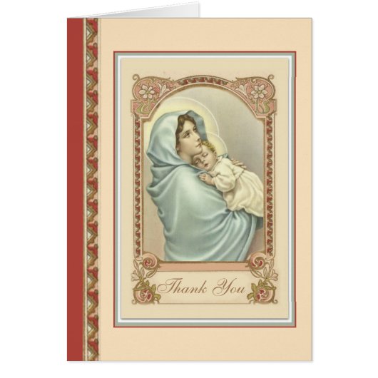 Katholische Mutter Mary Baby Jesus danke (Vorne)