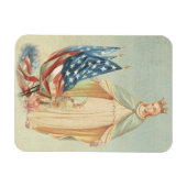 Katholische Mutter Mary USA Flagge Religiös Magnet (Horizontal)