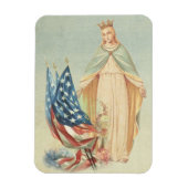 Katholische Mutter Mary USA Flagge Religiös Magnet (Vertikal)