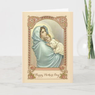 Katholische Mutter-Tagesmutter Mary Karte