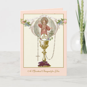 Katholische Muttertags-Spiritual-Bouquet-Gebete Karte
