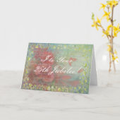 Katholische Nonnen-25. Jubiläum-Karte Karte (Gelbe Blume)