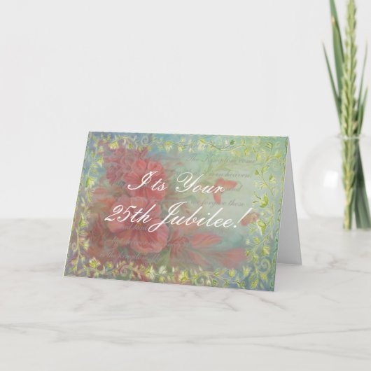 Katholische Nonnen-25. Jubiläum-Karte Karte (Vorderseite)