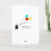 Katholische Nonnen-Geburtstags-Karten-große Karte (Rückseite)