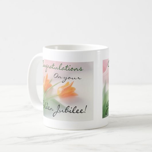 Katholische Nonnen-"goldenes Jubiläum-" Karten u. Kaffeetasse (Vorderseite Links)