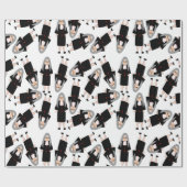 Katholische Nonnen in Black Habits Gift Wrap Geschenkpapier (Flach)