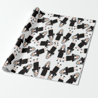 Katholische Nonnen in Black Habits Gift Wrap