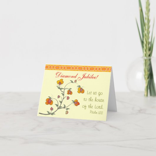 Katholische Nonnen-Jubliäum-Karte Karte (Vorderseite)