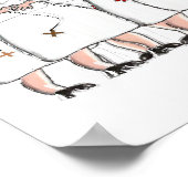 Katholische Nonnen Pen & Ink Poster Art (Ecke)