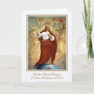 Katholische Nonnen Religious Profession of Vows Ca Karte