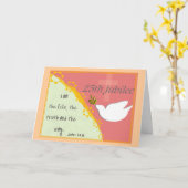 Katholische Nonnen-"silbernes Jubiläum-" 25. Karte (Gelbe Blume)