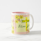 Katholische Nonnen-silbernes Jubiläum-Karten, Zweifarbige Tasse (VorderseiteRechts)