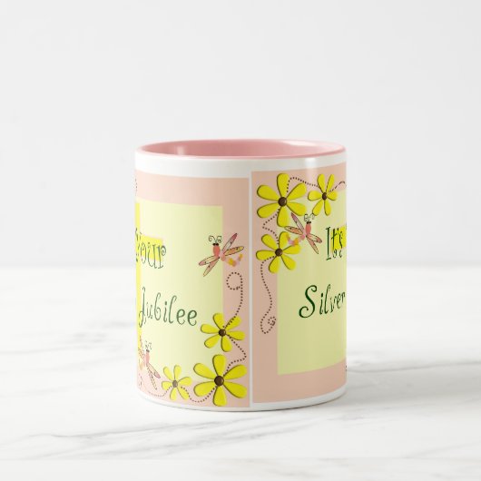 Katholische Nonnen-silbernes Jubiläum-Karten, Zweifarbige Tasse (Mittel)