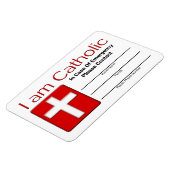 katholische Notfallkontaktkarte Magnet (Linke Seite)