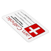 katholische Notfallkontaktkarte Magnet (Rechte Seite)