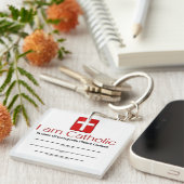 Katholische Notkontakt-Karte Schlüsselanhänger (Vorderseite rechts)