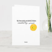 Katholische Nun 50. Jubilee Floral 5 Karte (Rückseite)