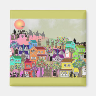 Katholische Nun & katholische Mönche Kunstgiessere Magnet