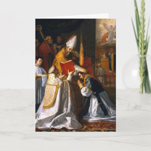 katholische Ordination für die Begrüßung des Pries Karte