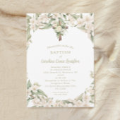 Katholische Ostertaufe Weiße Blume Einladung