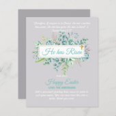 Katholische OSTTER-Karten Zitat der religiösen Ver (Vorne/Hinten)