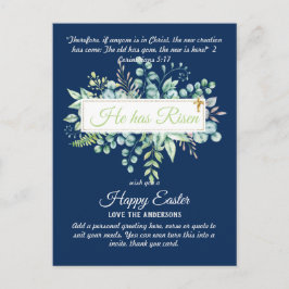 Katholische OSTTER-Karten Zitat der religiösen Ver Postkarte