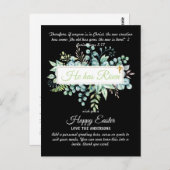 Katholische OSTTER-Karten Zitat der religiösen Ver Postkarte (Vorne/Hinten)