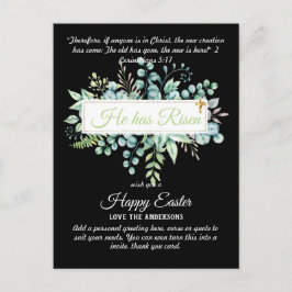 Katholische OSTTER-Karten Zitat der religiösen Ver Postkarte