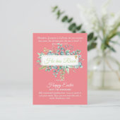 Katholische OSTTER-Karten Zitat der religiösen Ver Postkarte (Stehend Vorderseite)