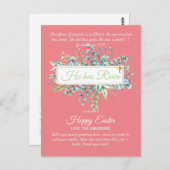 Katholische OSTTER-Karten Zitat der religiösen Ver Postkarte (Vorne/Hinten)