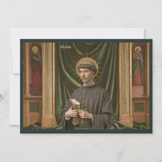 Katholische Postkarte | Saint Alcuin (Vorderseite)