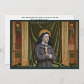Katholische Postkarte | Saint Clare von Montefalco (Vorne/Hinten)