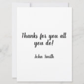 Katholische PRIEST-Wertschätzung Danke, Geschenk Karte (Rückseite)