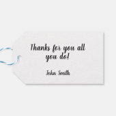 Katholische PRIEST-Wertschätzung Vielen Dank für I Geschenkanhänger (Rückseite Horizontal)