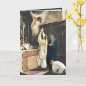 Katholische Priesterin Jungfrau Mary Religious Geb Karte (Gelbe Blume)