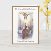 Katholische Priesterorden Religiöse Jesus-Karte Karte (Gelbe Blume)