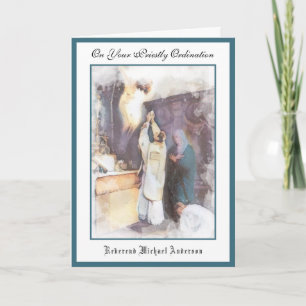 Katholische Priesterordination religiöse Jesuskart Karte