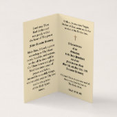 Katholische Priesterordnung Jubiläum Heilige Karte (Innenseite)