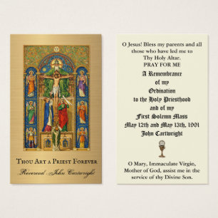 KATHOLISCHE PRIESTERWEIHE-JUBILÄUMS-HEILIGKARTEN