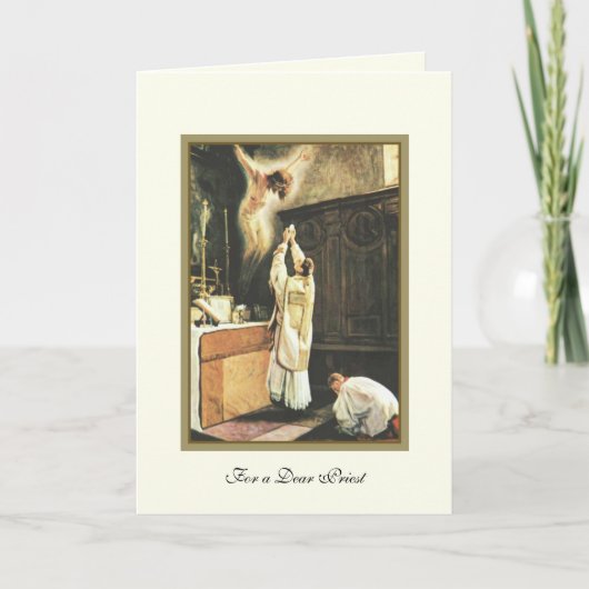 katholische Priesterwörter der Ermutigung Karte (Vorderseite)