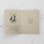 Katholische Priesterwörter der Jungfrau der Ermuti Karte (Innenseite)