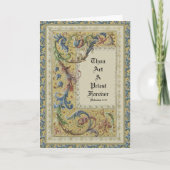 KATHOLISCHE PRIESTORDINIERUNG ERSTE MASSENSKRIPTUR KARTE (Vorderseite)