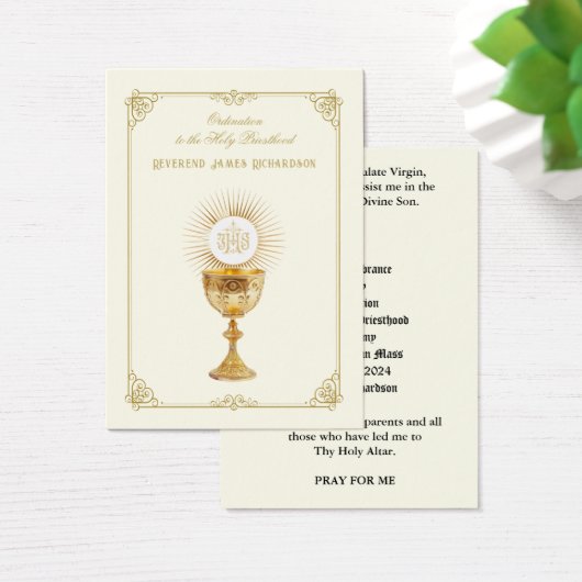 KATHOLISCHE PRIESTORDINIERUNG HOLY CARDS (Schreibtisch)