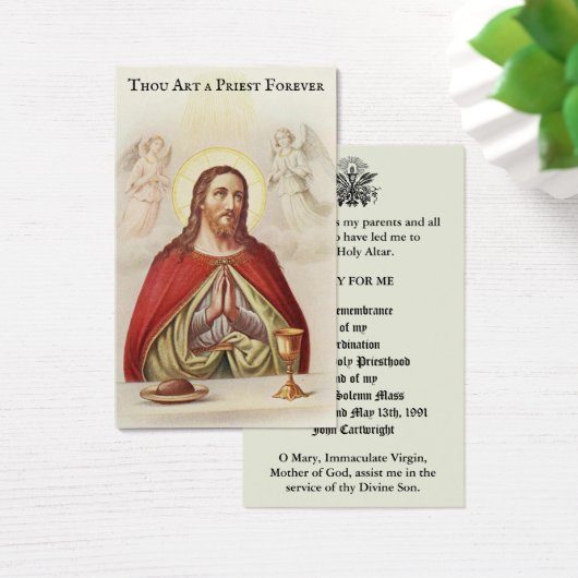 KATHOLISCHE PRIESTORDINIERUNG JAHRESHEILIGE KARTEN (Schreibtisch)
