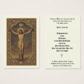 KATHOLISCHE PRIESTORDINIERUNG JAHRESHEILIGE KARTEN (Vorne & Hinten)