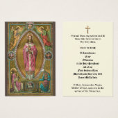 KATHOLISCHE PRIESTORDINIERUNG JAHRESHEILIGE KARTEN (Vorne & Hinten)